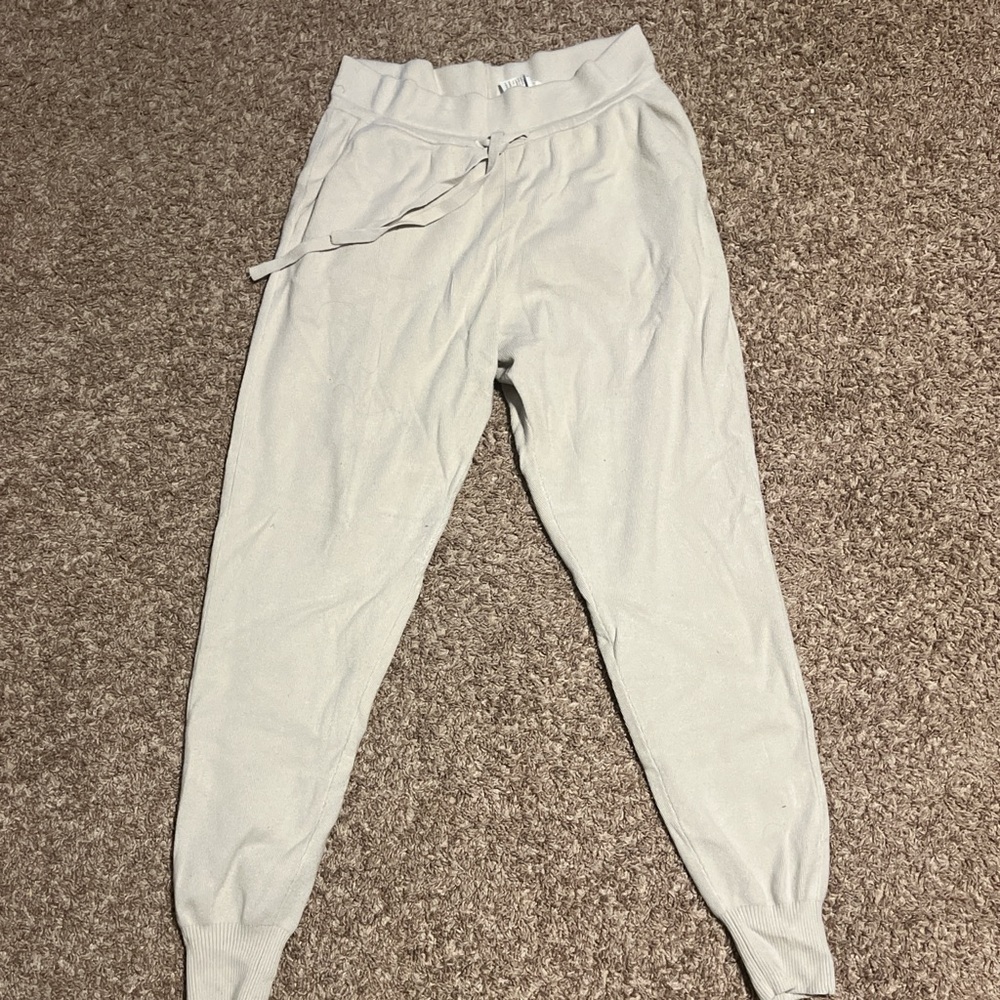 Cream Jogger Pants